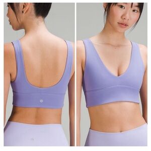 Lululemon Align V Neck Bra A/B Cup - Size 4 - Dark Lavender Purple DKLA